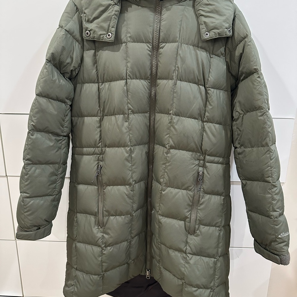Green Quilted Puffer Coat - eddi